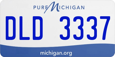 MI license plate DLD3337