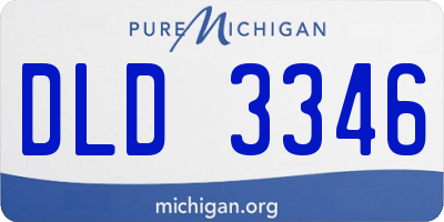 MI license plate DLD3346
