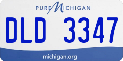 MI license plate DLD3347