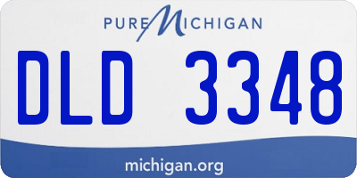 MI license plate DLD3348
