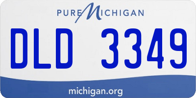 MI license plate DLD3349