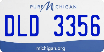 MI license plate DLD3356