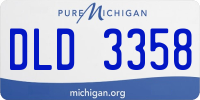 MI license plate DLD3358