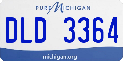 MI license plate DLD3364