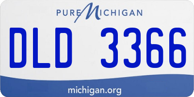 MI license plate DLD3366