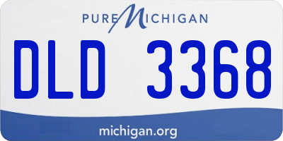 MI license plate DLD3368
