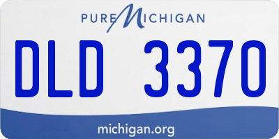 MI license plate DLD3370