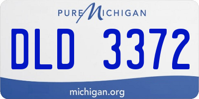 MI license plate DLD3372