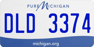 MI license plate DLD3374