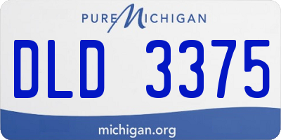 MI license plate DLD3375