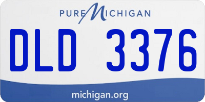 MI license plate DLD3376