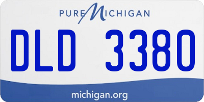 MI license plate DLD3380