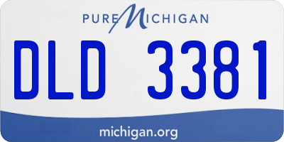 MI license plate DLD3381