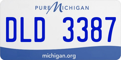 MI license plate DLD3387