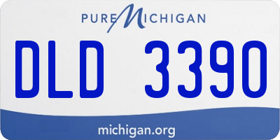 MI license plate DLD3390