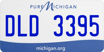 MI license plate DLD3395