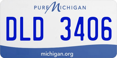MI license plate DLD3406