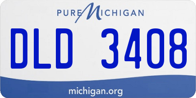 MI license plate DLD3408
