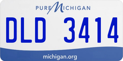 MI license plate DLD3414