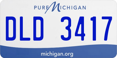 MI license plate DLD3417