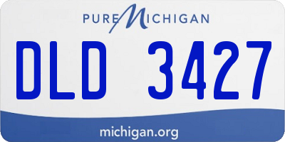 MI license plate DLD3427