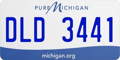 MI license plate DLD3441