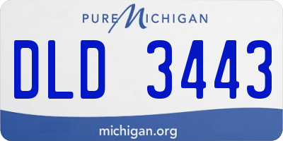 MI license plate DLD3443