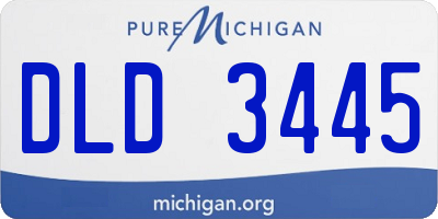 MI license plate DLD3445
