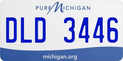 MI license plate DLD3446