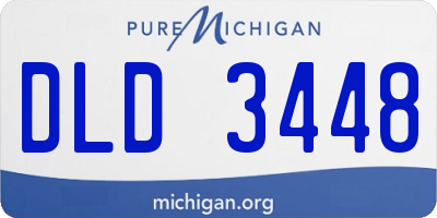 MI license plate DLD3448