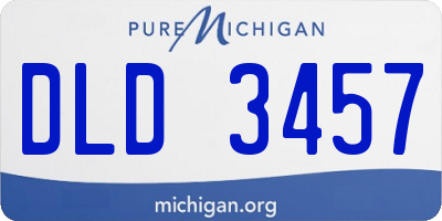 MI license plate DLD3457