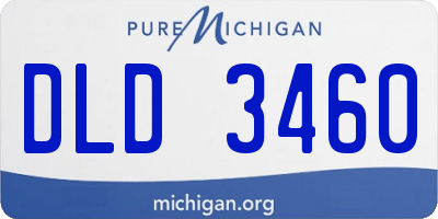 MI license plate DLD3460