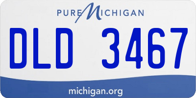 MI license plate DLD3467