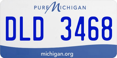 MI license plate DLD3468