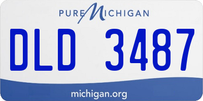 MI license plate DLD3487