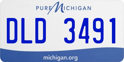 MI license plate DLD3491
