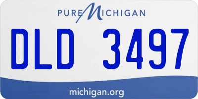 MI license plate DLD3497