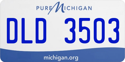 MI license plate DLD3503
