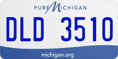 MI license plate DLD3510