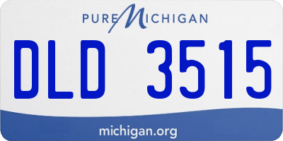 MI license plate DLD3515