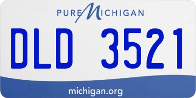 MI license plate DLD3521