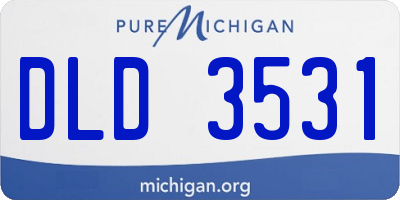 MI license plate DLD3531