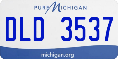 MI license plate DLD3537