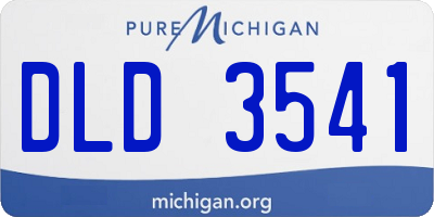 MI license plate DLD3541