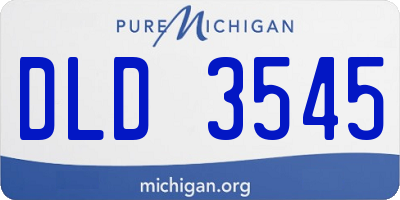 MI license plate DLD3545