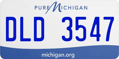 MI license plate DLD3547
