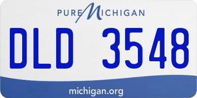 MI license plate DLD3548