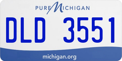 MI license plate DLD3551