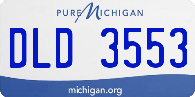 MI license plate DLD3553