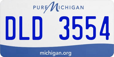 MI license plate DLD3554